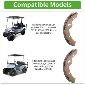 10L0L brake shoes four-pack, convenient replacement set for quick service.