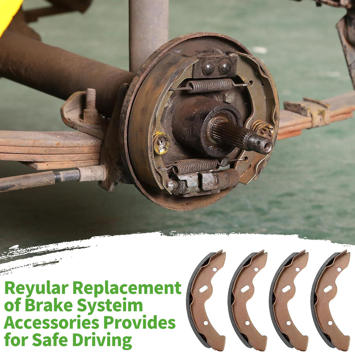 10L0L brake shoes for ST3500 Workhorse fit, consistent braking response.