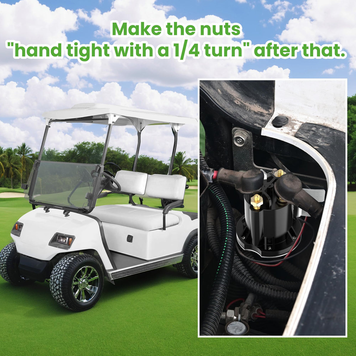 10L0L brand logo on packaging reinforces reliability for cart repairs