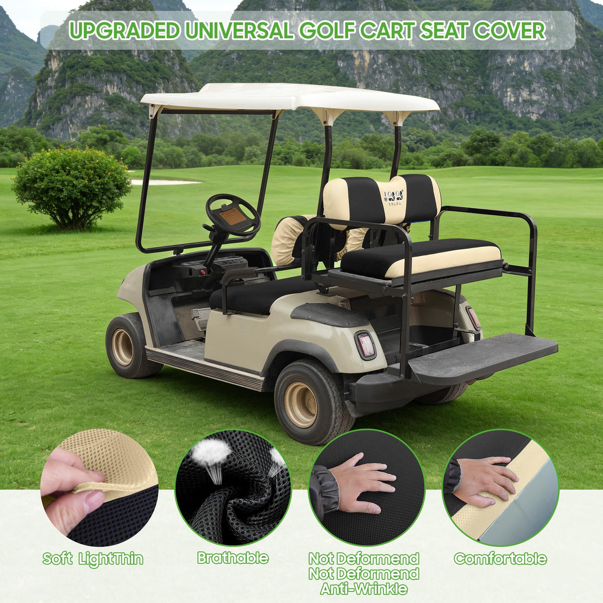 10L0L breathable air-mesh fabric promotes circulation and comfort
