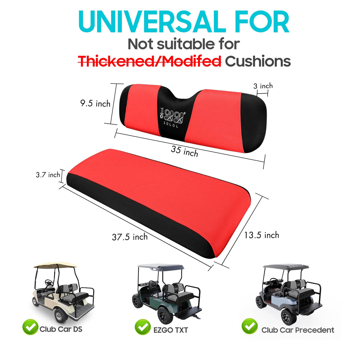 10L0L breathable mesh fabric keeps seats comfortable in all seasons.