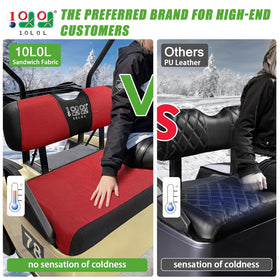 10L0L breathable mesh seat cover keeps seats cooler during rides.