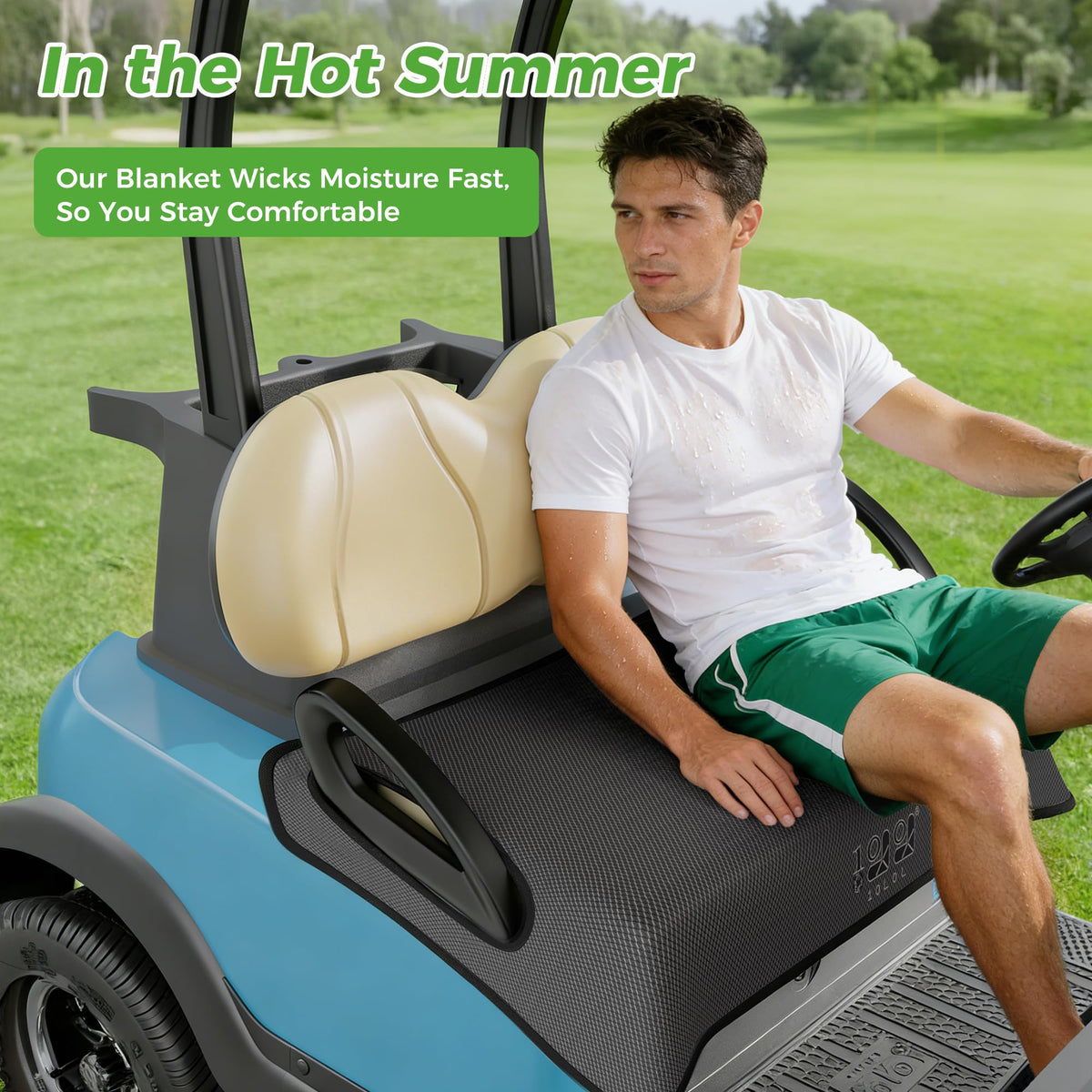 10L0L breathable fabric seat cover enhances airflow on hot days