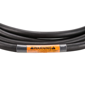 10L0L 10 ft charger cord showing brown and blue wires for polarity identification