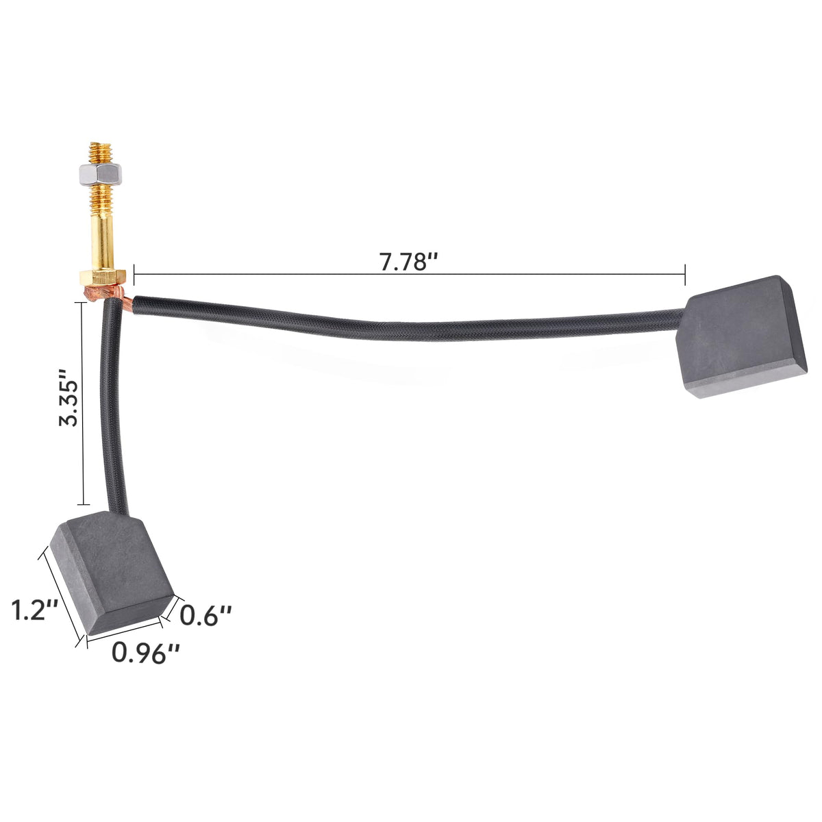 10L0L Golf Cart brush kit on a workbench, OEM references 73120G25 and 102186201