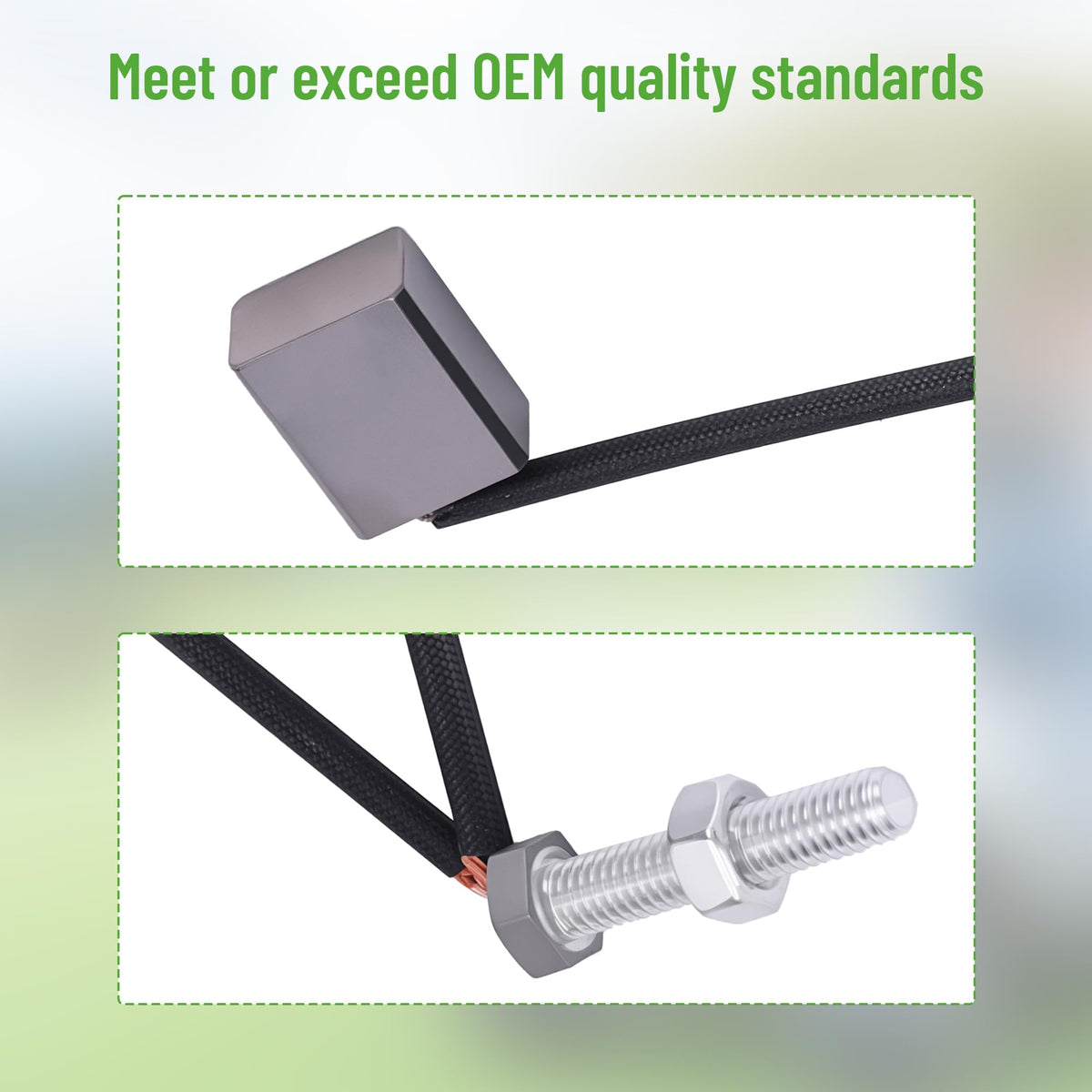 Brush set installation concept illustrating safe replacement steps.