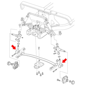 10L0L brzone flanged bushings minimize play and wear on the front end.