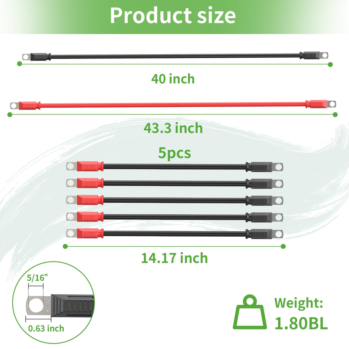 10L0L 7-piece kit including lengths for full compatibility with Club Car systems.