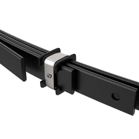 10L0L carbon steel four-leaf spring looks rugged and durable for tough rides.