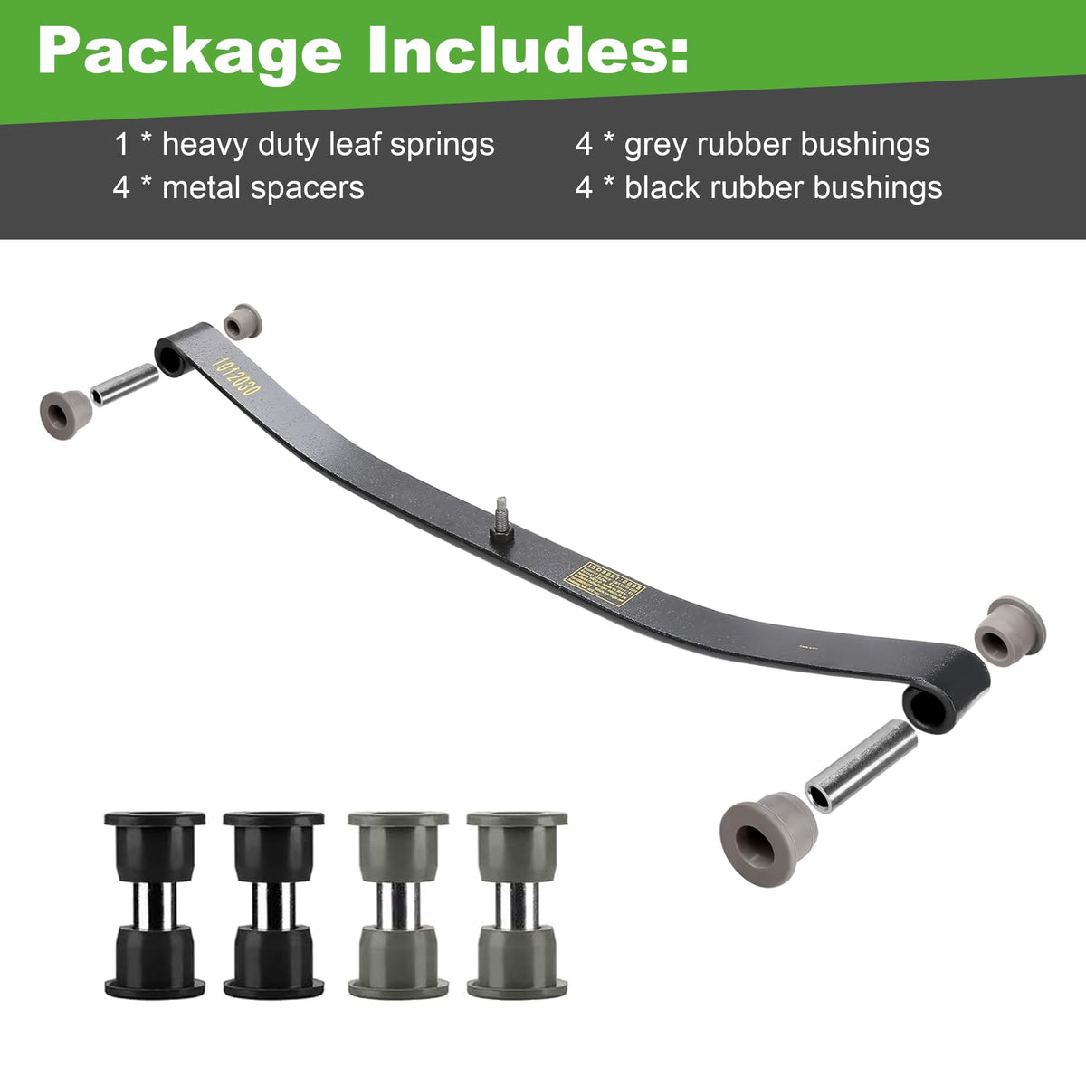 10L0L carbon steel leaf spring assembly ensures reliable durability