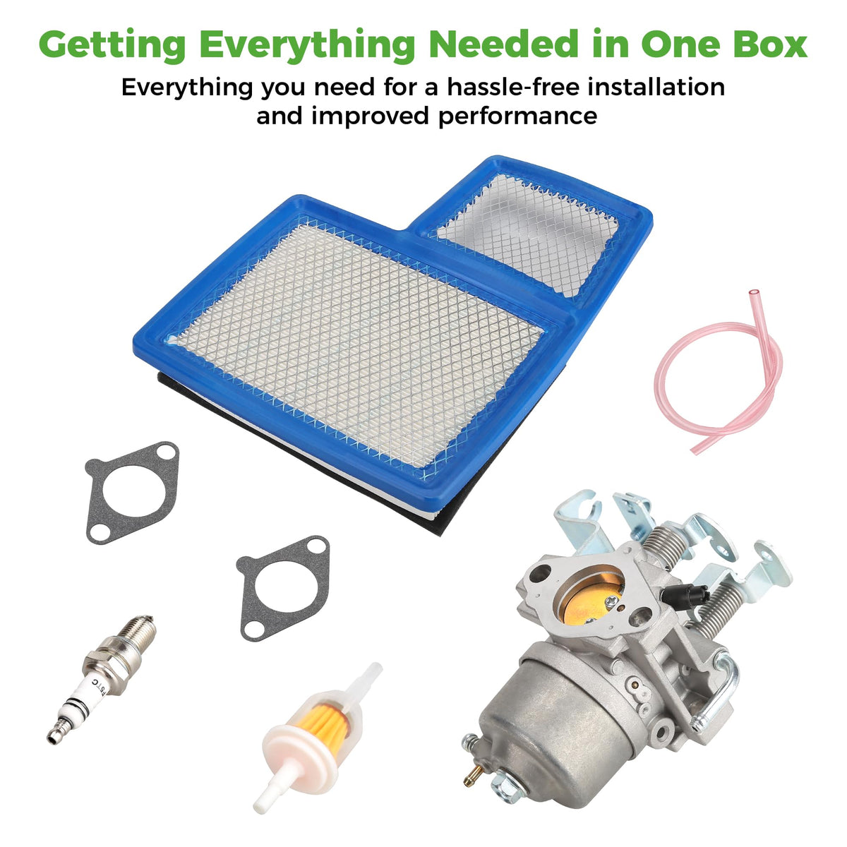 10L0L carburetor kit air filter image, helps protect engine from dust.