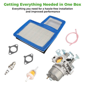 10L0L carburetor kit air filter image, helps protect engine from dust.