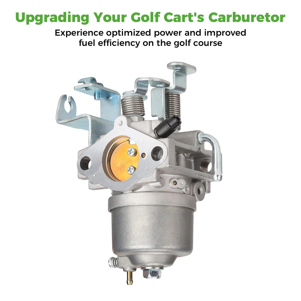 10L0L carburetor kit golf cart layout shows components.
