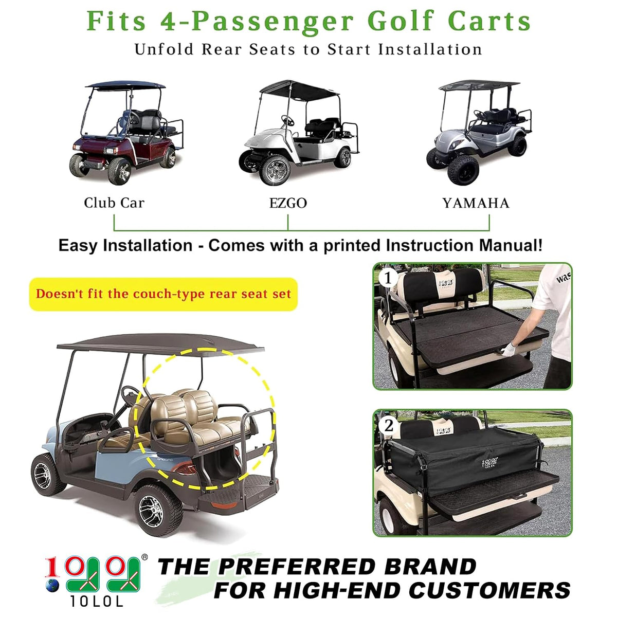 10L0L cargo bag installation with buckles and Velcro requires no tools