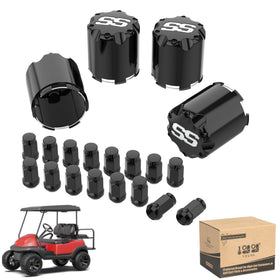 10L0L center cap with 2.73-inch diameter fits EZGO and Club Car carts.