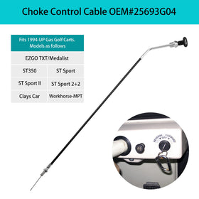 Mounting end of 10L0L choke cable shown for proper fit.