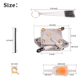 10L0L clamps pack for EZGO TXT ensures secure fuel connections