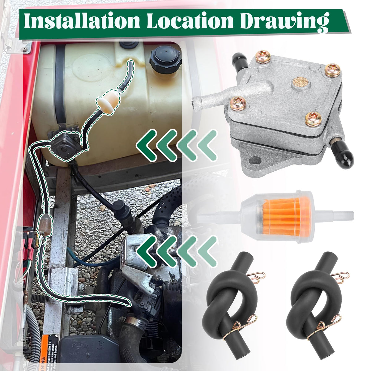 10L0L cleaning brush aids quick maintenance of connections and mounting areas.