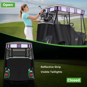10L0L thickened clear PVC film providing visibility and rain shelter