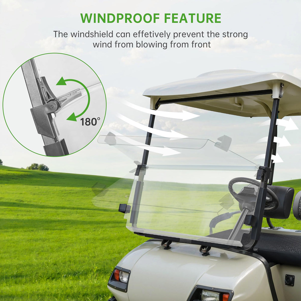 10L0L clear PC windshield close-up highlights durability and impact resistance