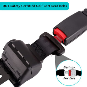 10L0L Club Car-compatible bracket with retractable belt