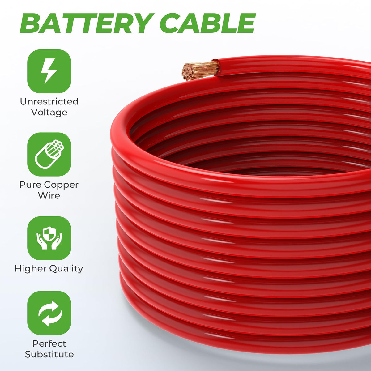 10L0L club car compatible cable, robust copper core ensuring steady performance.