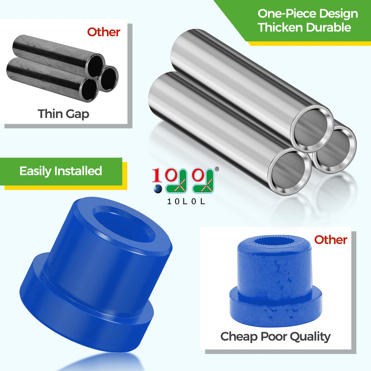 10L0L club car ds 1981-up bushing kit ready for installation