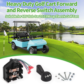 10L0L Club Car DS 1996+ switch mechanism with shift handle for quick gear changes.