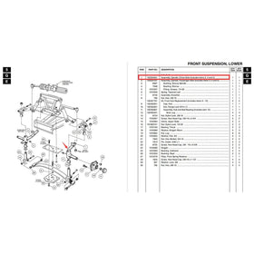 10L0L Club Car DS 2004-up spindle replacement with OEM 102354201 compatibility.