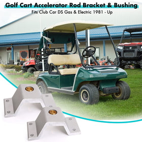 10L0L Club Car DS bracket and bushing assembly supports smooth throttle linkage