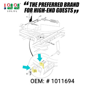 10L0L bracket with bushing supports stable accelerator rod performance.