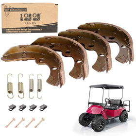 10L0L brake shoes kit for Club Car DS for reliable braking on hills
