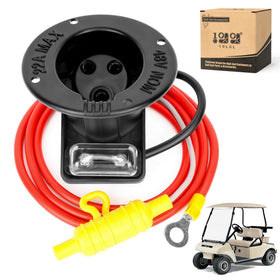 10L0L Club Car DS charger receptacle for reliable 48V charging