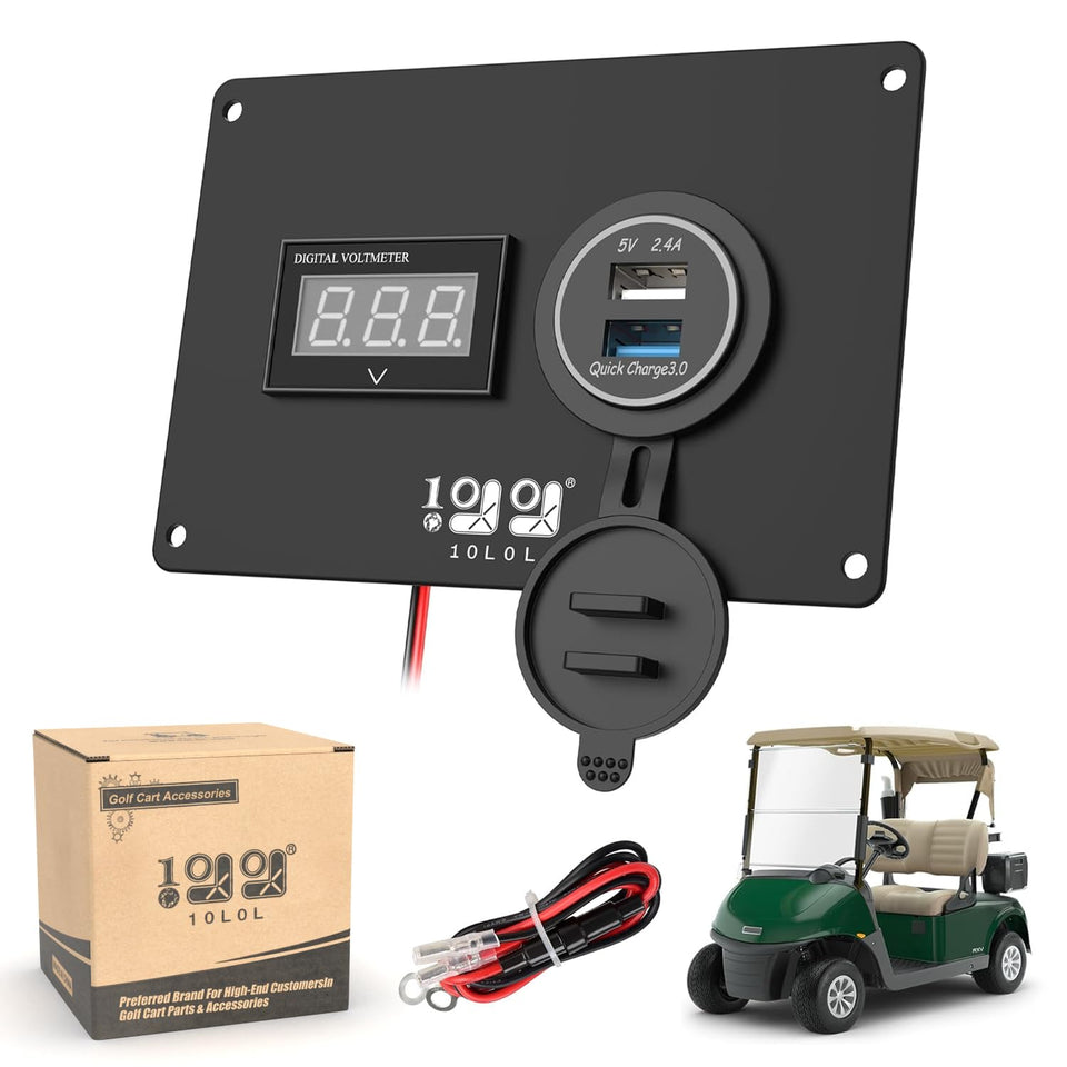 10L0L Club Car DS dash panel front view showing compact integration