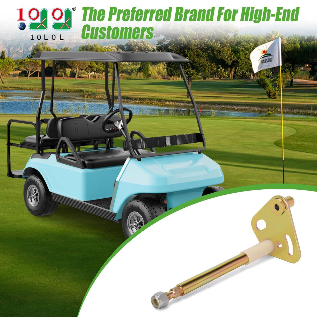 10L0L Club Car DS fitment showing seamless integration and stable performance.
