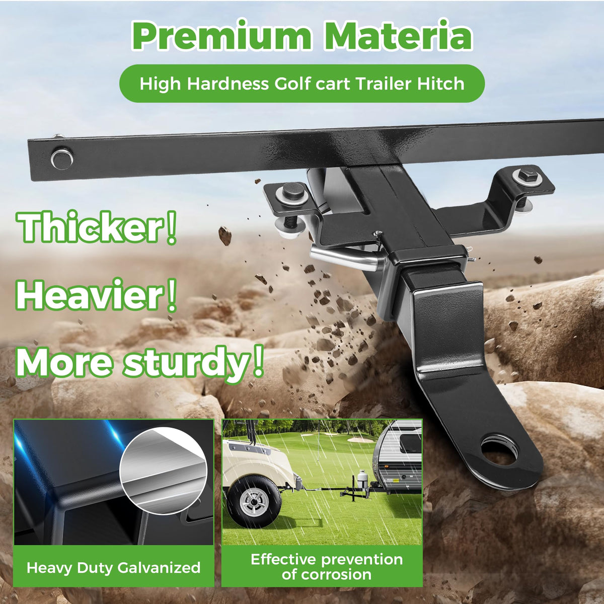 10L0L hitch in rust-resistant black primer for long-lasting field use