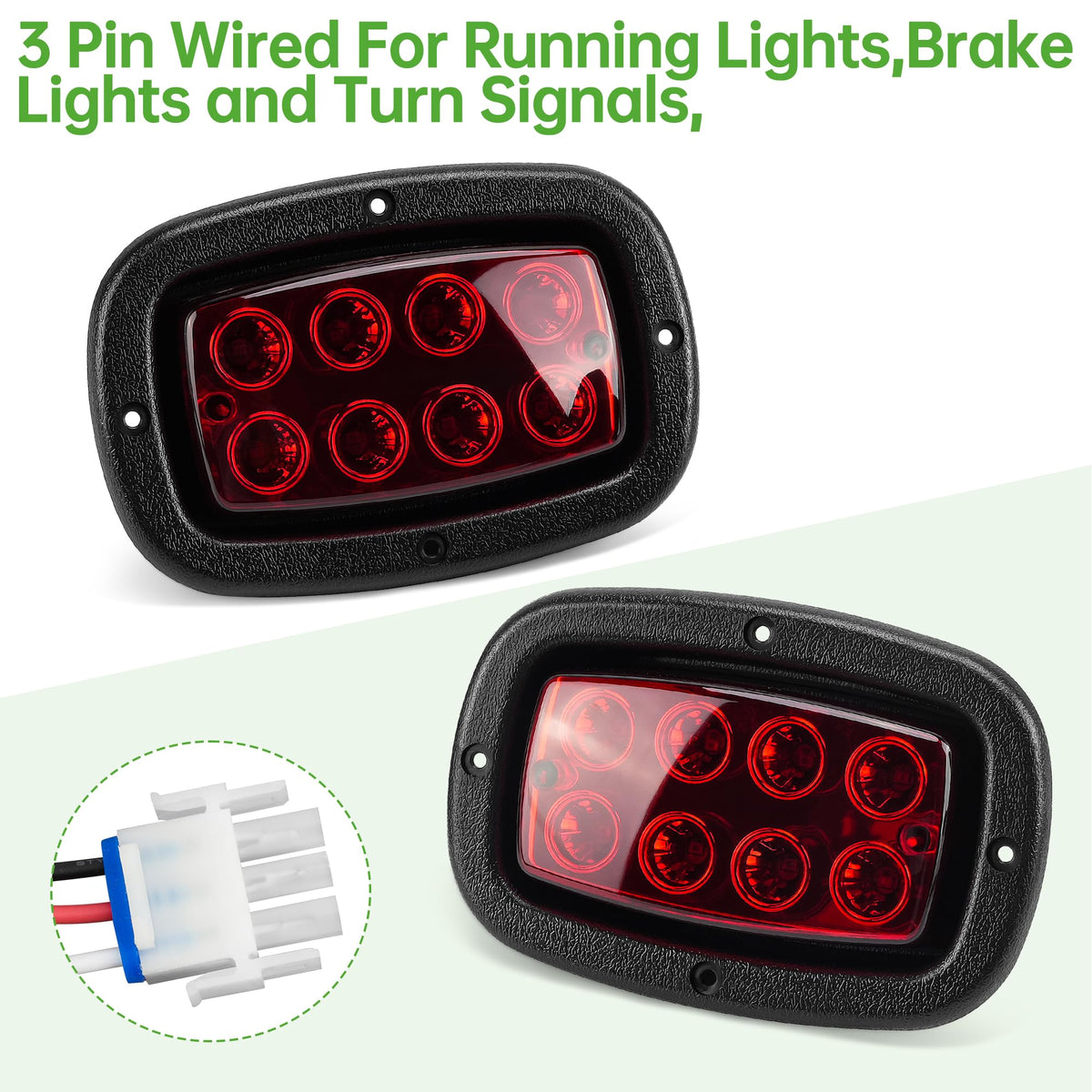 10L0L light kit in use on a Club Car DS golf cart