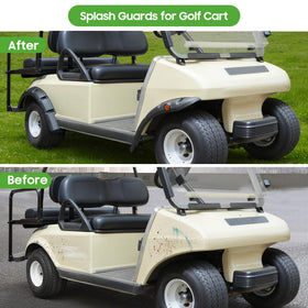 10L0L Club Car DS Fender Flare fit-check shows factory-origin compatibility.
