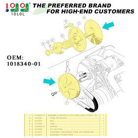 10L0L Club Car DS/Precedent clutch fit ensuring model compatibility