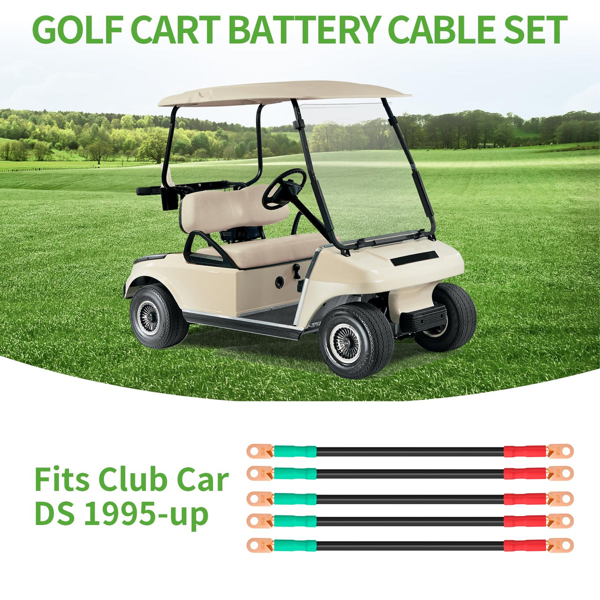10L0L DS Precedent-compatible cable routing for Club Car carts