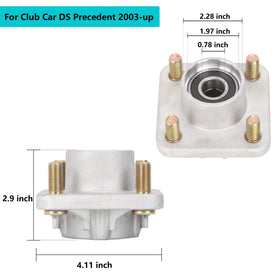 10L0L hub assembly with lug bolts simplifies installation