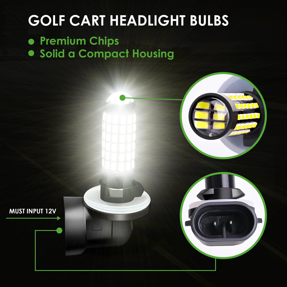 10L0L Club Car DS/Precedent headlight upgrade boosts durability.