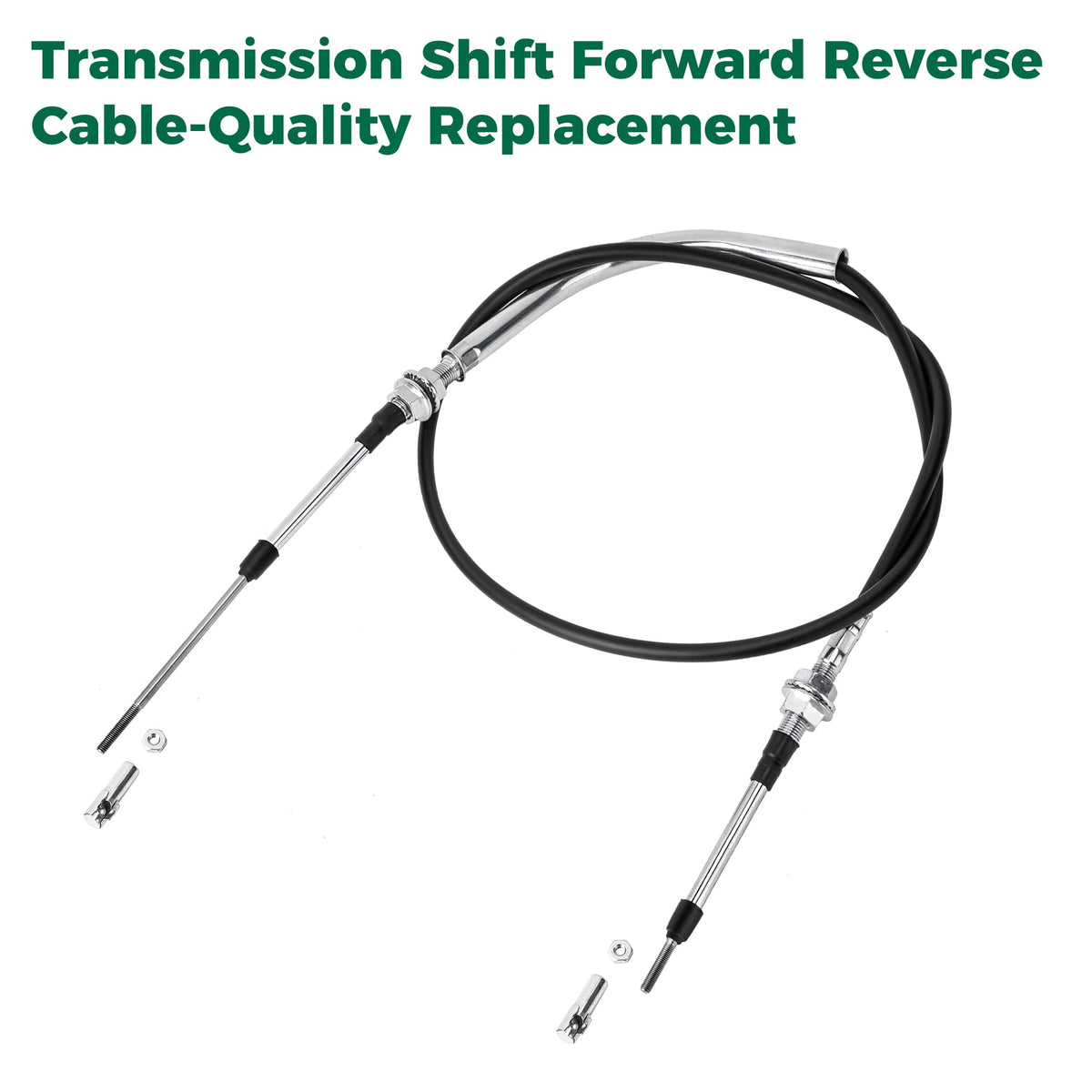10L0L Club Car DS shift cable side view shows sturdy construction.