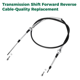 10L0L Club Car DS shift cable side view shows sturdy construction.