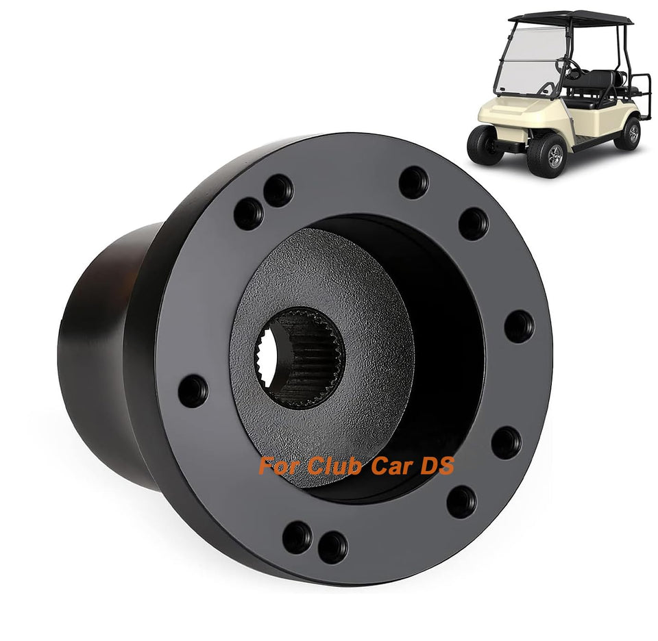10L0L Club Car DS adapter ensuring a secure, precise steering wheel connection.