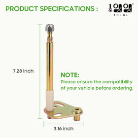 Durable metal pivot rod supports reliable accelerator pedal linkage