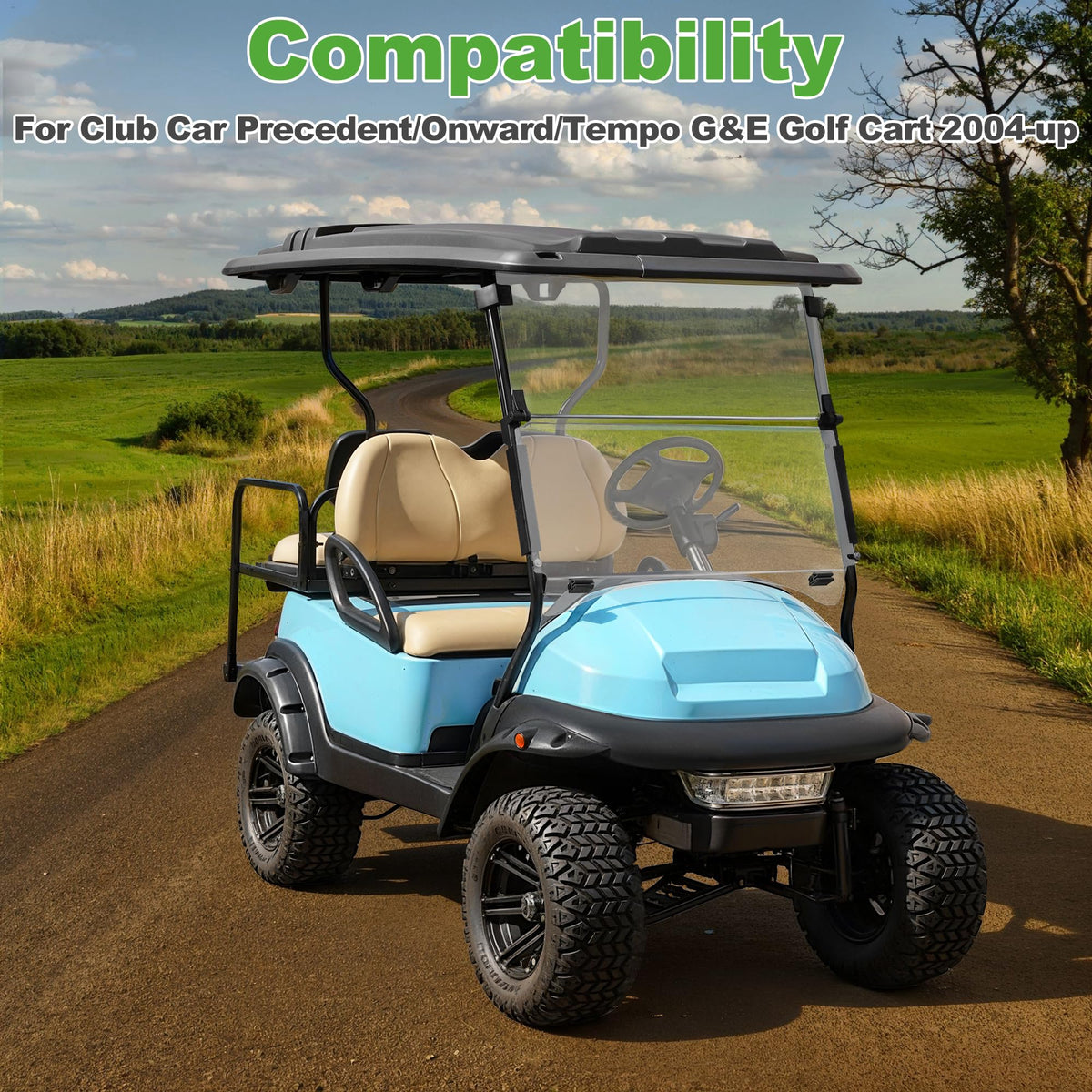 10L0L Club Car Precedent front shock assembly ensures better bump absorption