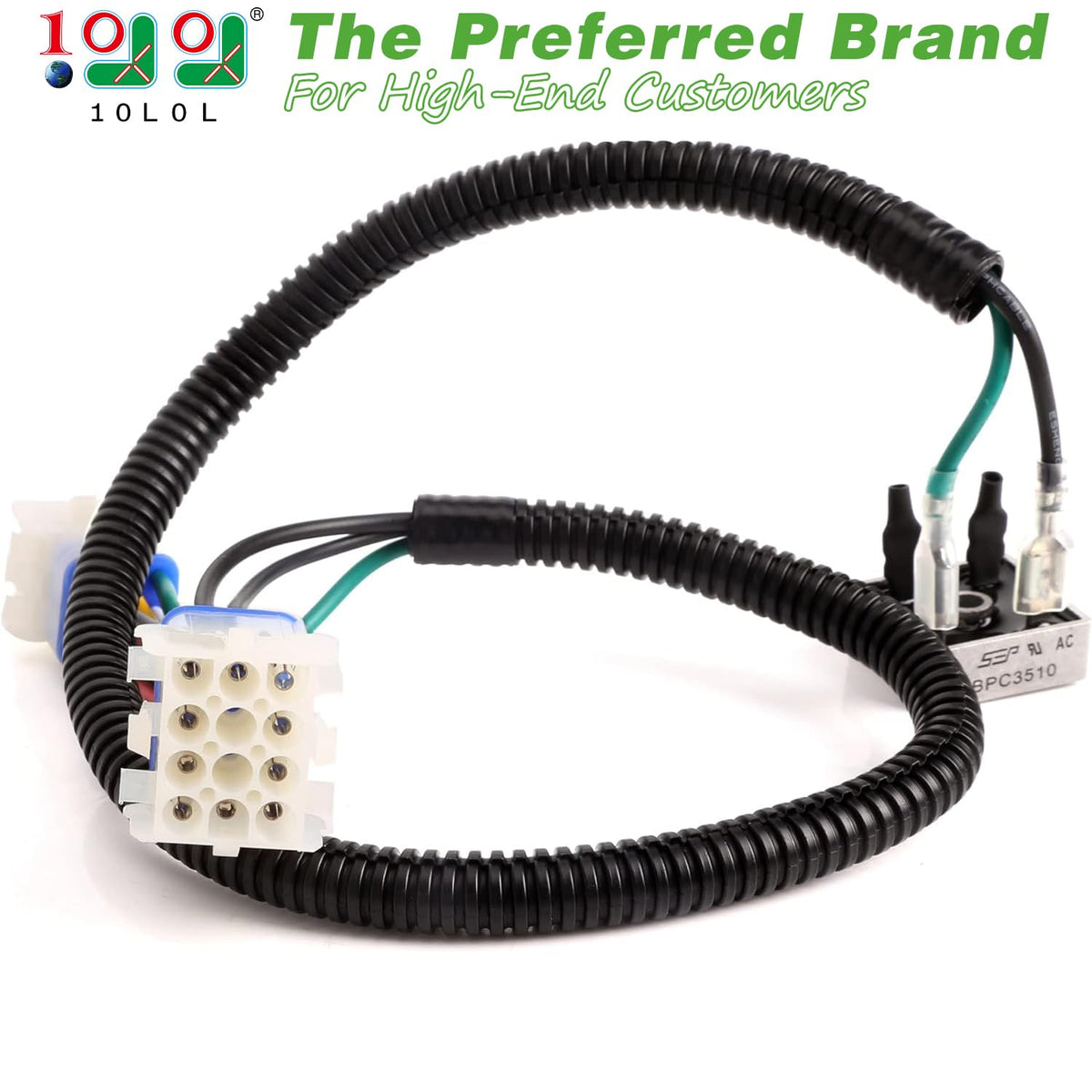 10L0L Club Car Precedent gas harness installation enables easy wiring upgrades.