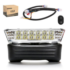 10L0L Club Car Precedent headlight kit front view enhances visibility and style.
