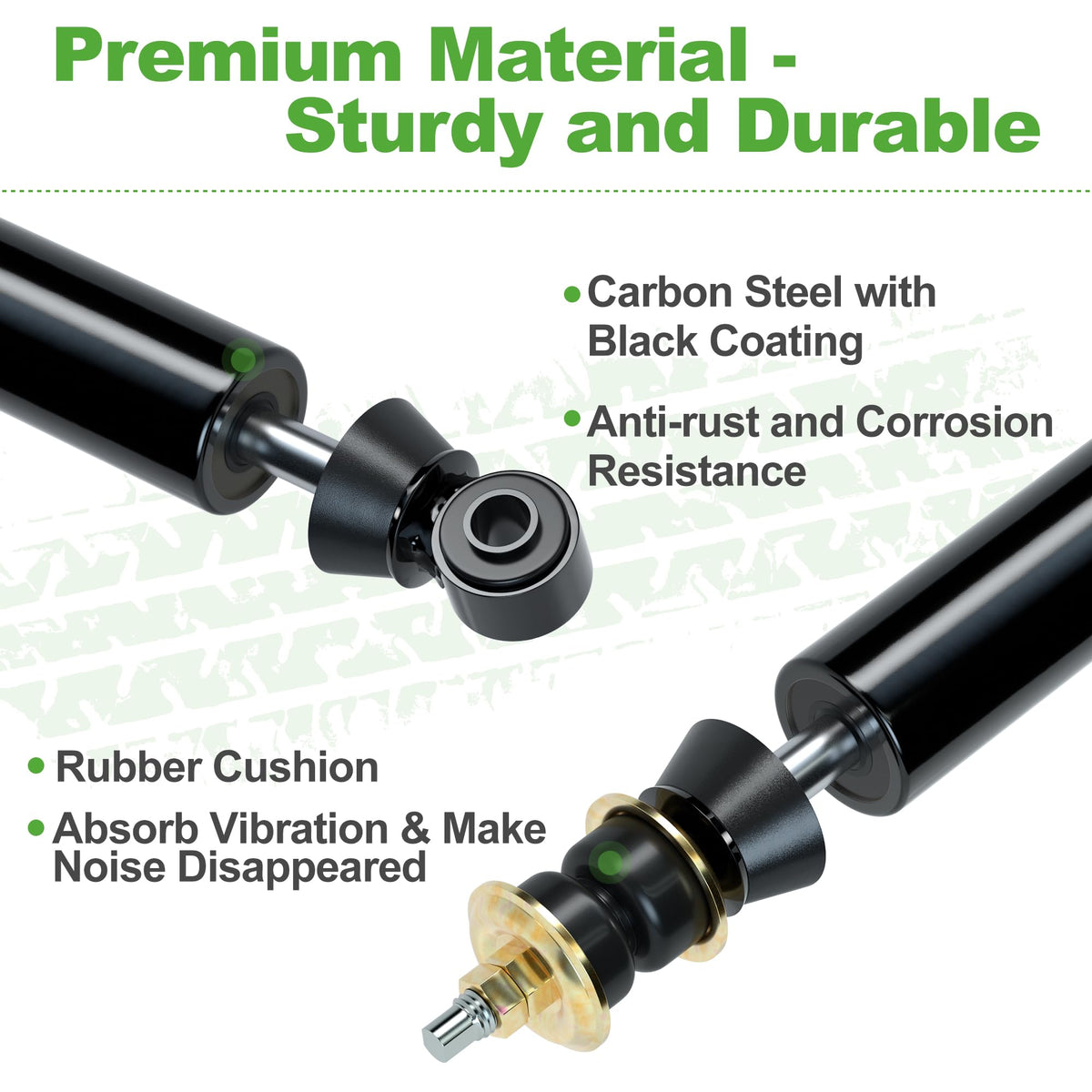 10L0L Club Car Precedent rear shock assembly for stability and comfort